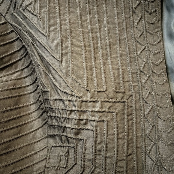 NWT Kate Hill Brown Silk Jacket, Size 2X - Picture 5 of 12